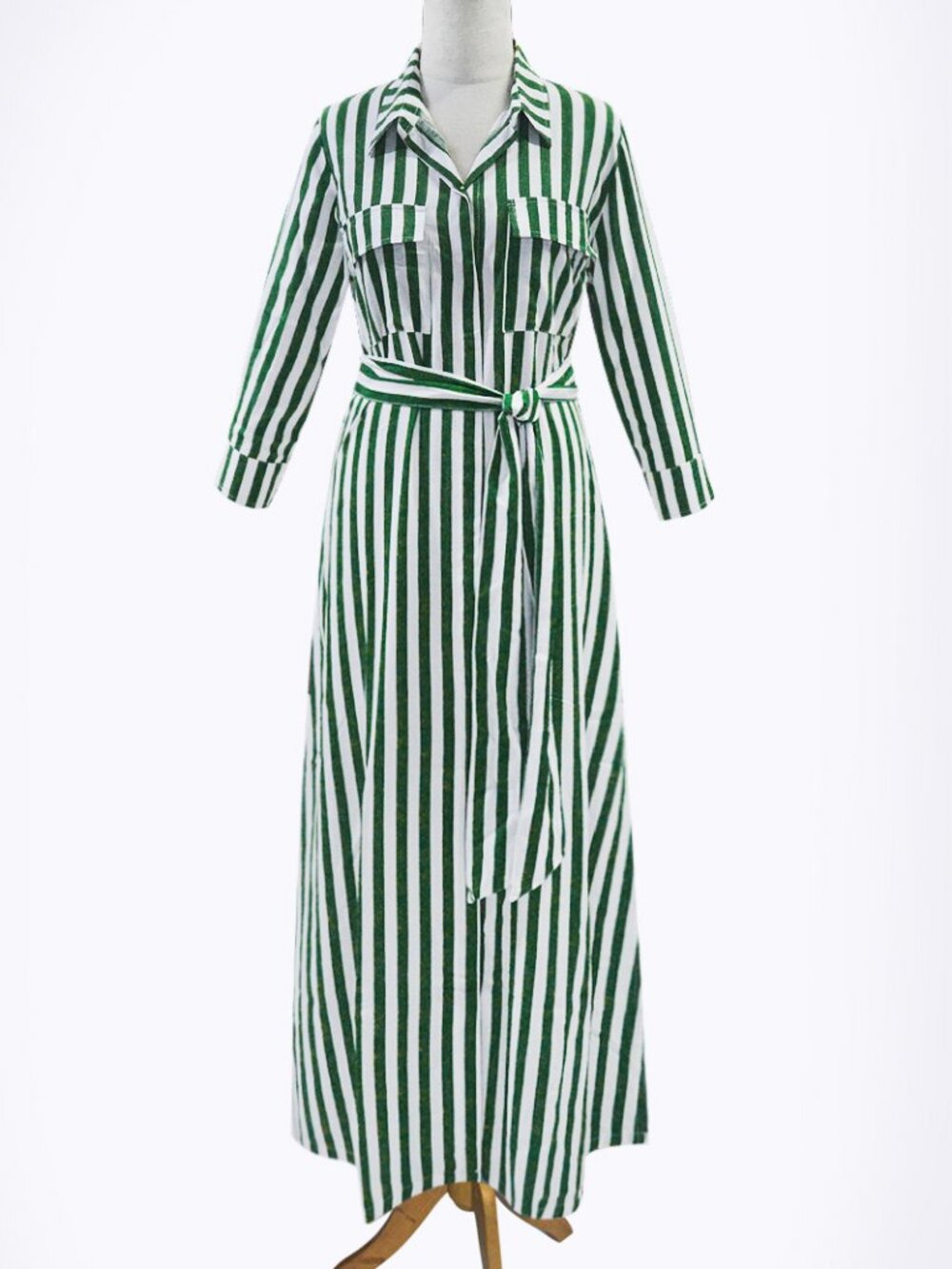 Escapada Living 3/4 Slv Allegra Maxi Dress with Belt